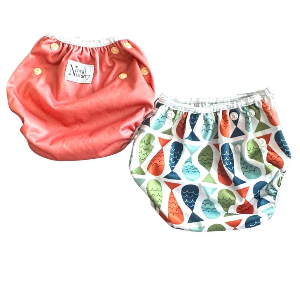 Nora's Nursery Beau & Belle Diaper Cover Set of 2 Unisex Baby OS Reusable Snap